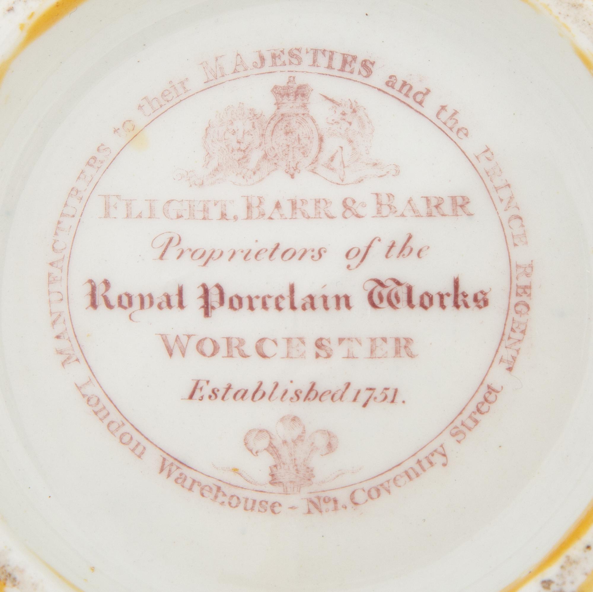 A Flight, Barr and Barr Porcelain Cup and Associated Saucer