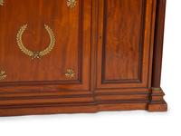 A French Empire Gilt Metal Mounted Mahogany Marble Top Sideboard