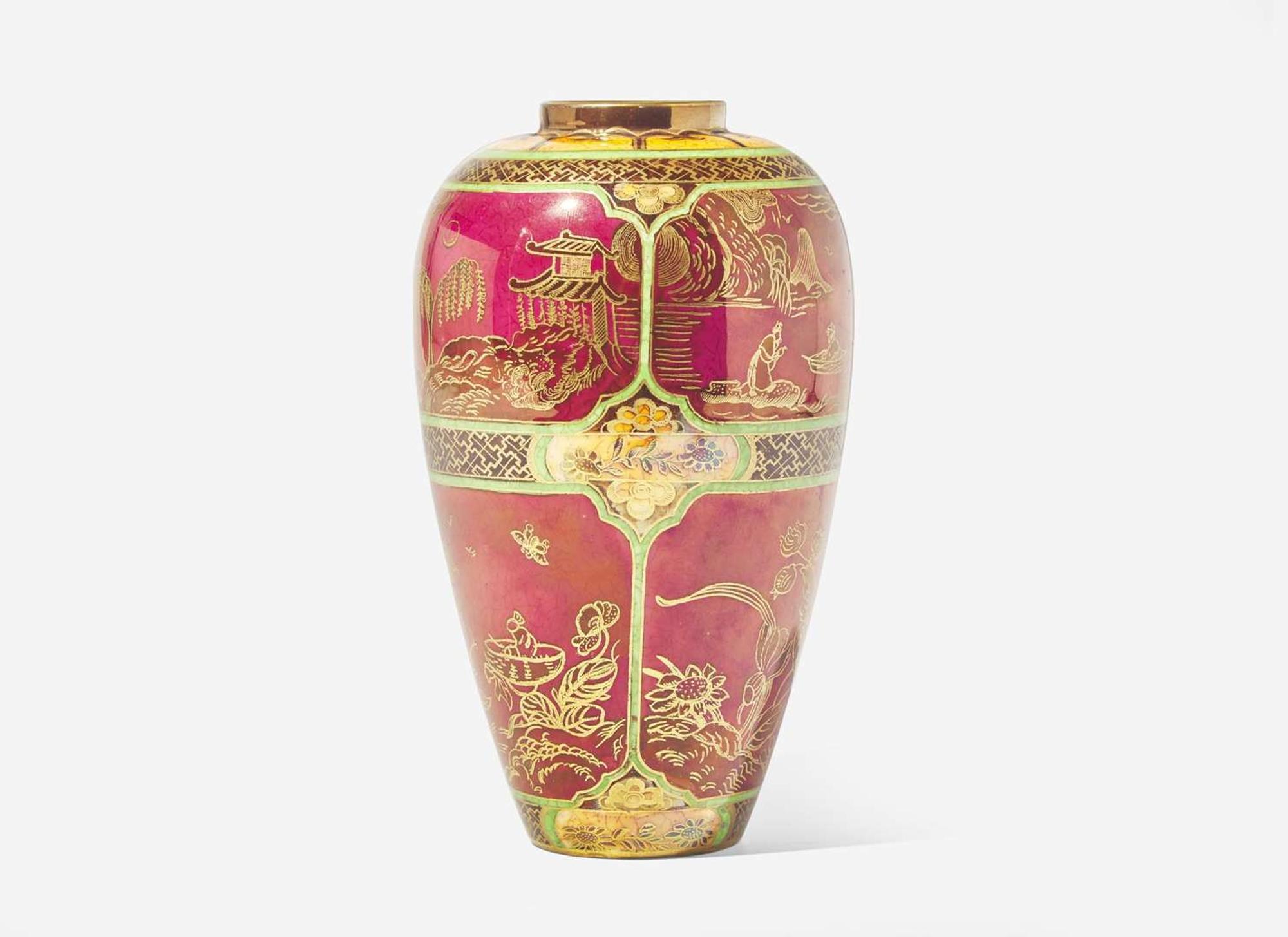 A Wedgwood Fairyland Lustre "Daventry" Pattern Malfrey Pot, UK, 1920s