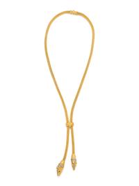 YELLOW GOLD AND DIAMOND HORSE HEAD NECKLACE