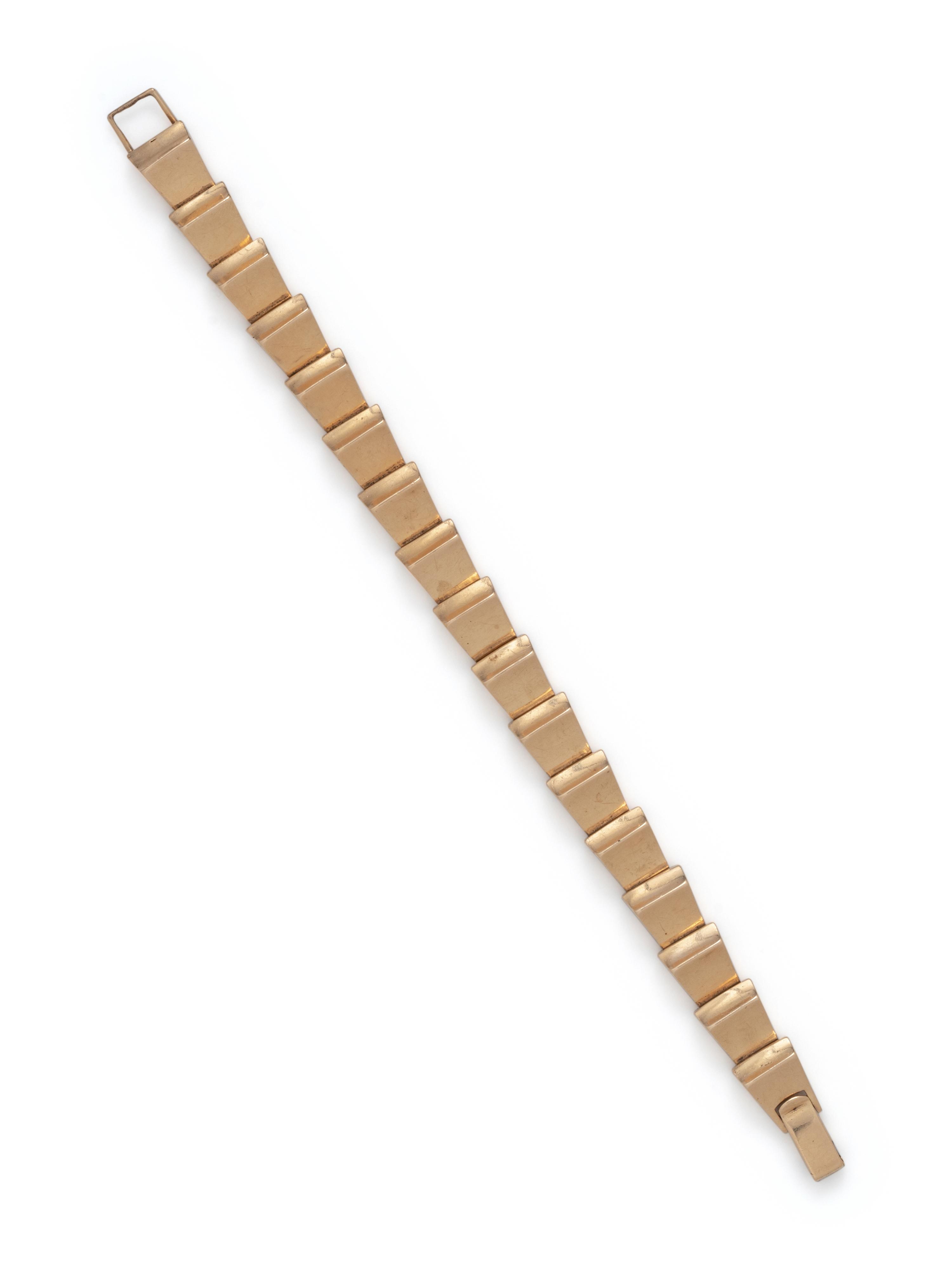 RETRO, YELLOW GOLD BRACELET