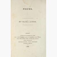 [Literature] Acton, Eliza Poems