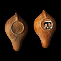 Two Roman Terracotta Oil Lamps