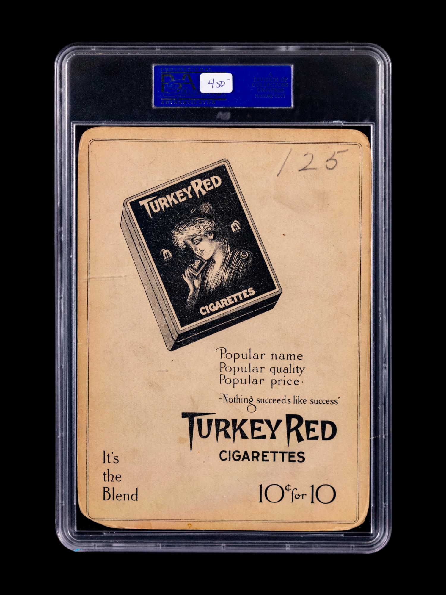 A 1911 T3 Turkey Red Ed Walsh Cabinet Turkey Red Baseball Card (PSA GOOD 2 MK)