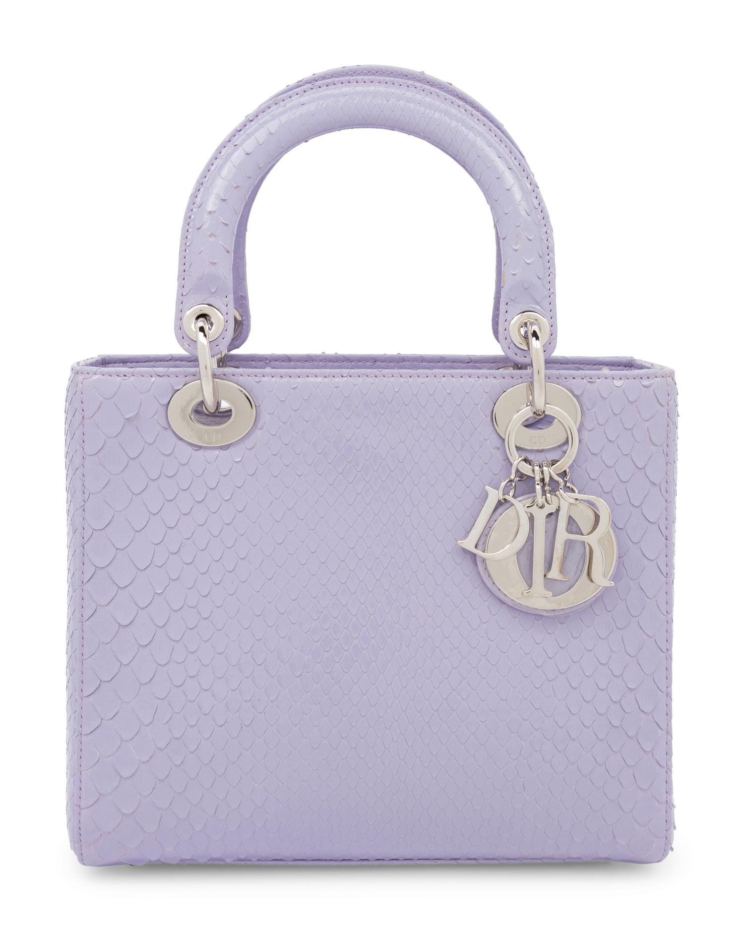 Christian Dior Purple Python Small Lady Dior Bag, 2012