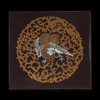A three-tier Japanese lacquer box, signed Koma Bunsai 日本三层漆盒 20th century ????