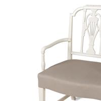 A Set of Ten George III Style White-Painted Dining Chairs