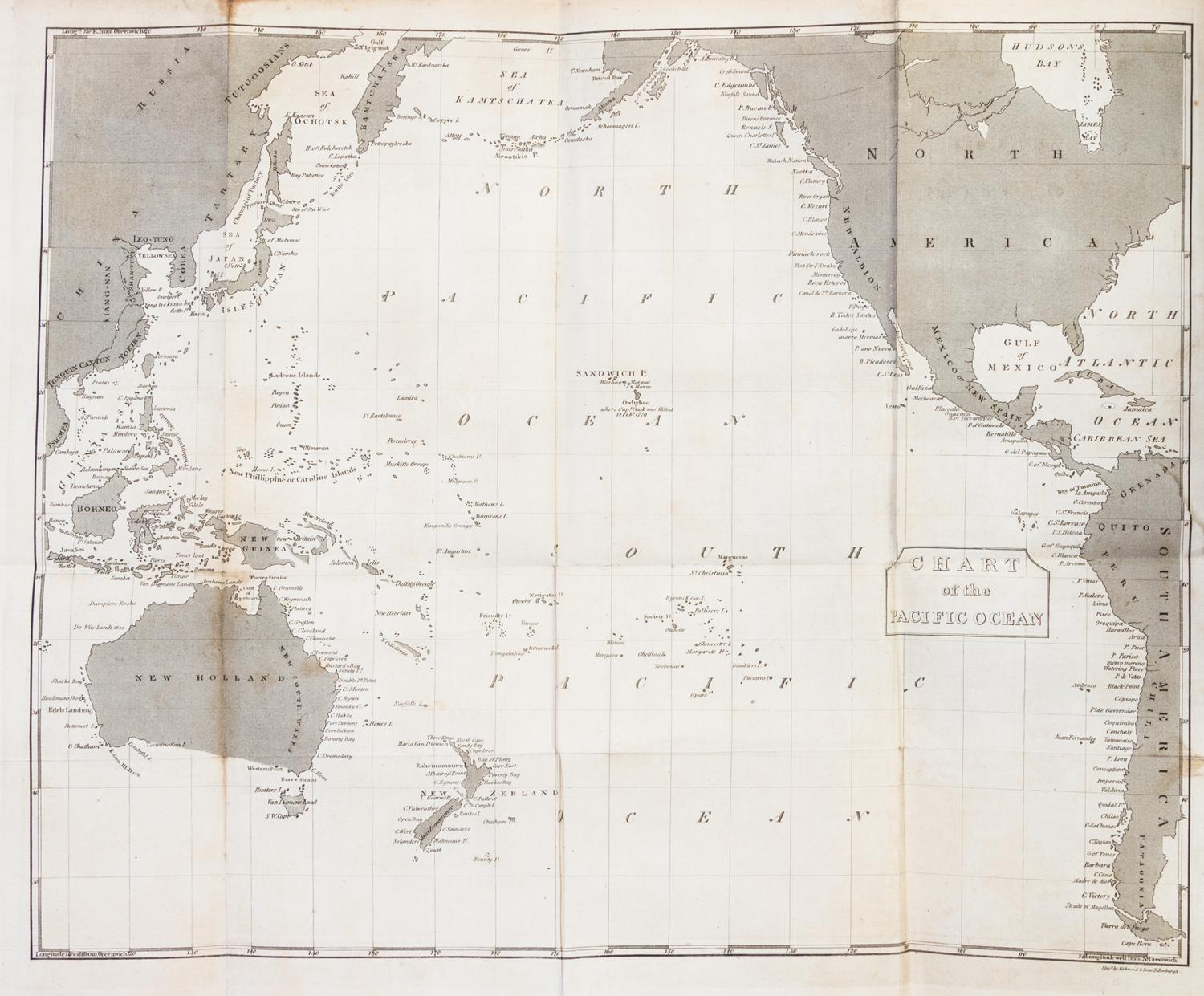 COOK, CAPTAIN JAMES. Captain Cook's Voyages Around the World. Glasgow, 1807. 2 (of 3) vols.
