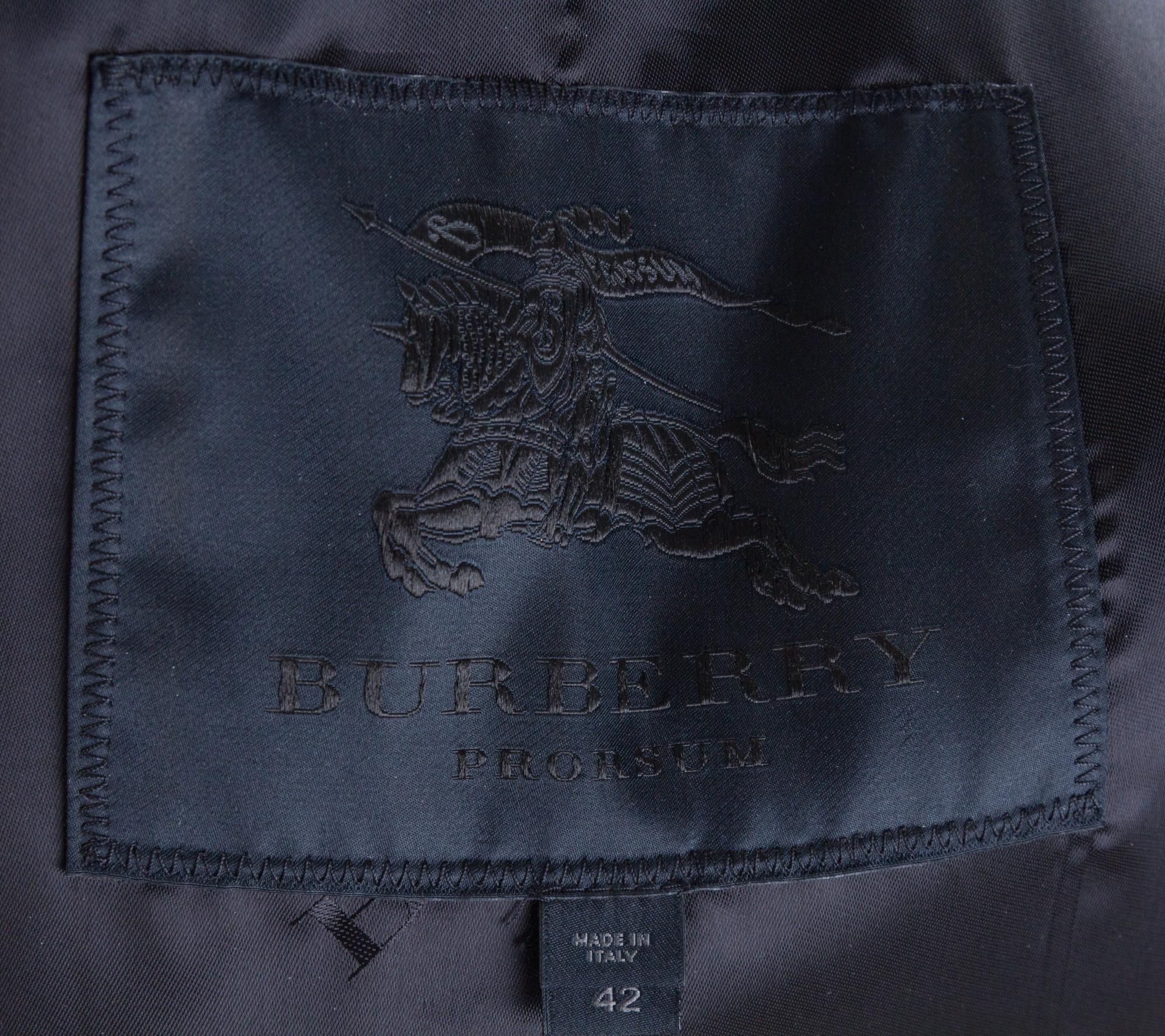 A Burberry Prorsum Calf Hair Animal Print Coat, Size 42.