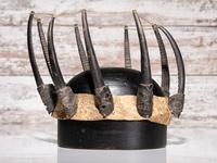 Northwest Coast Carved Mountain Goat Crown