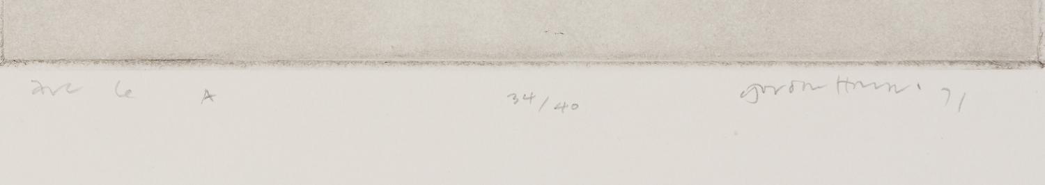 A Set of 6 Prints from Arcs Within a Square , 1971