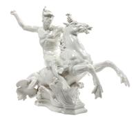 A KPM Blanc de Chine Porcelain Figural Group Height 16 1/2 inches.