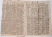 [CIVIL WAR]. A group of 7 newspapers from 1861, incl. pre-war and homefront news, featuring New York Times commentary on evolving CSA government.