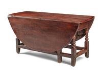 A William and Mary Style Oak Gate-Leg Table