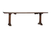 An Italian Carved Walnut Refectory Table