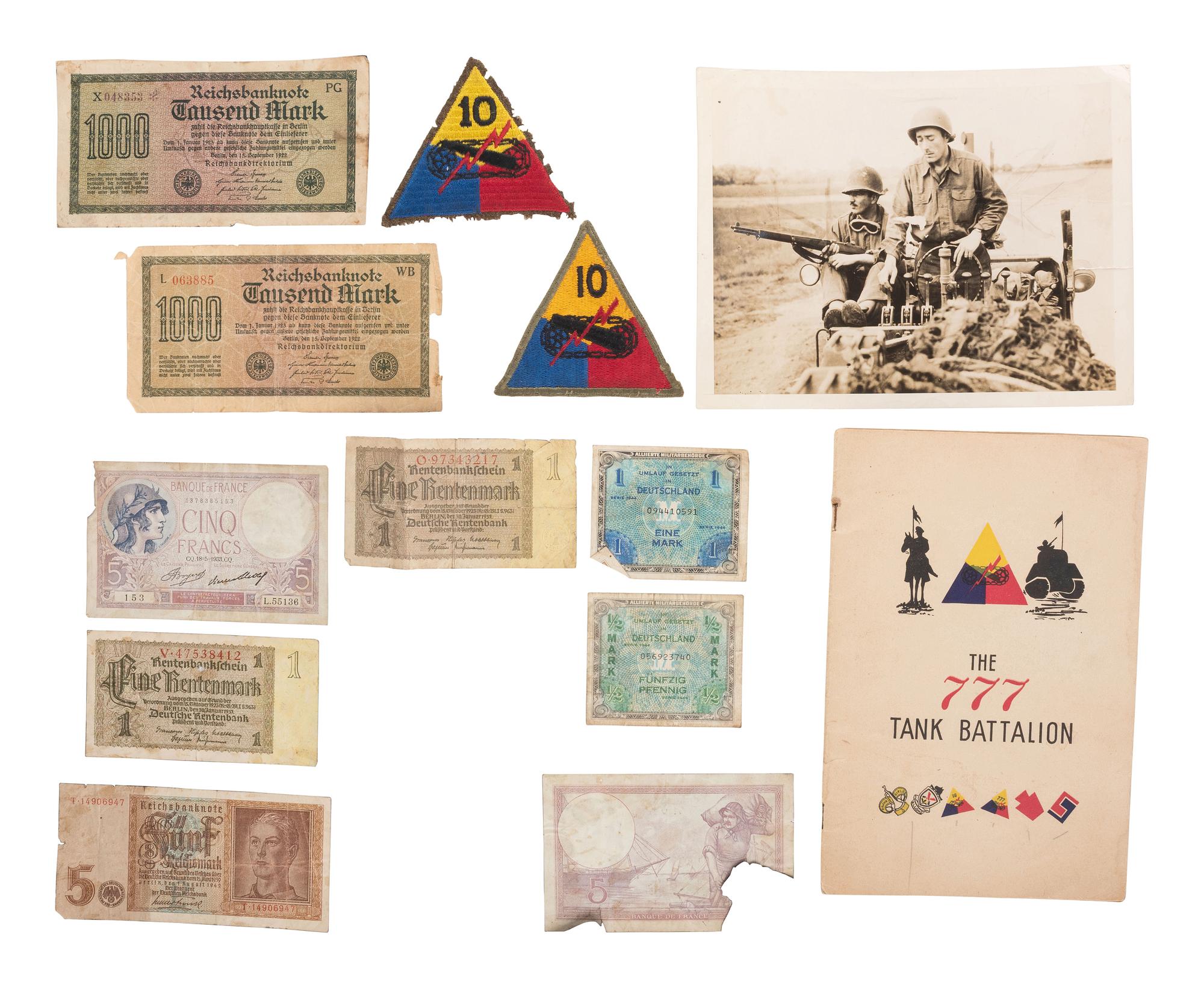 [WORLD WAR II]. Archive of 777th Tank Battalion (28th Infantry Division).