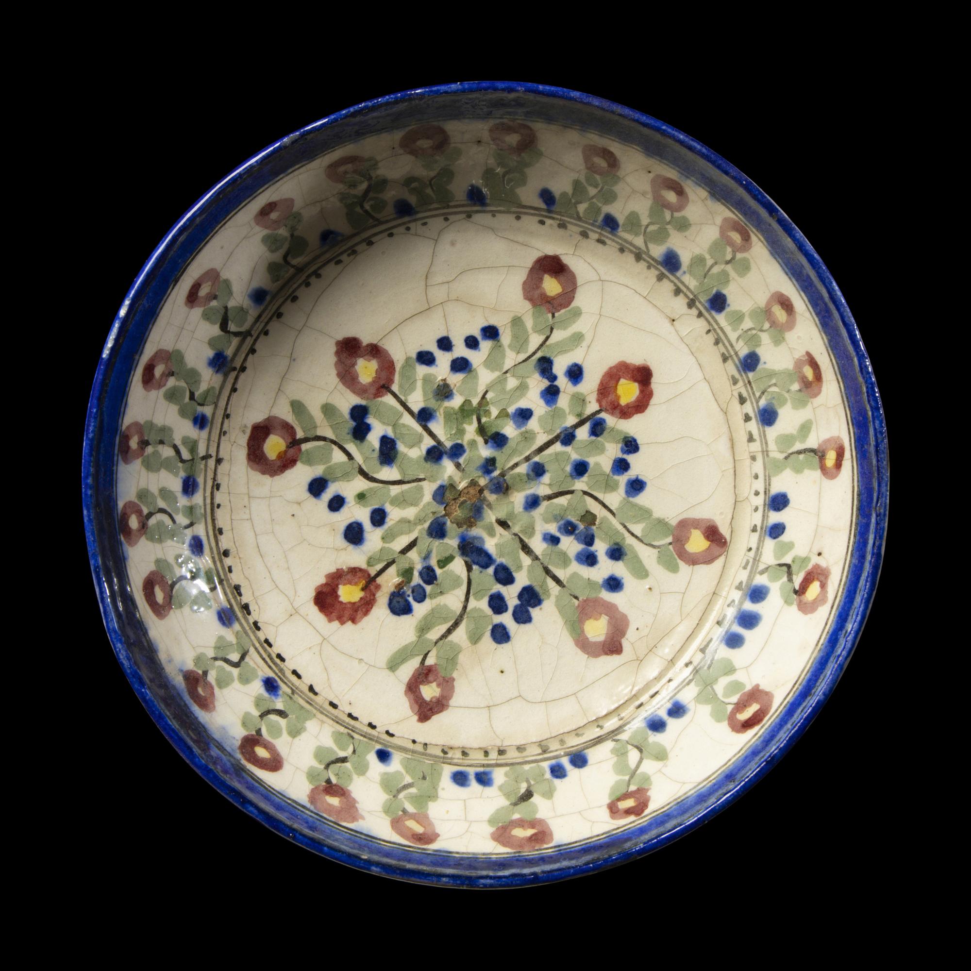 An Iznik Glazed Ceramic Dish