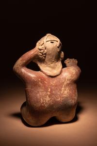 A Jalisco Terracotta Seated Figures