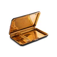A French Art Deco 18-Karat Gold, Diamond, Mother-of-Pearl and Hardstone Mounted Enamel Cigarette Case