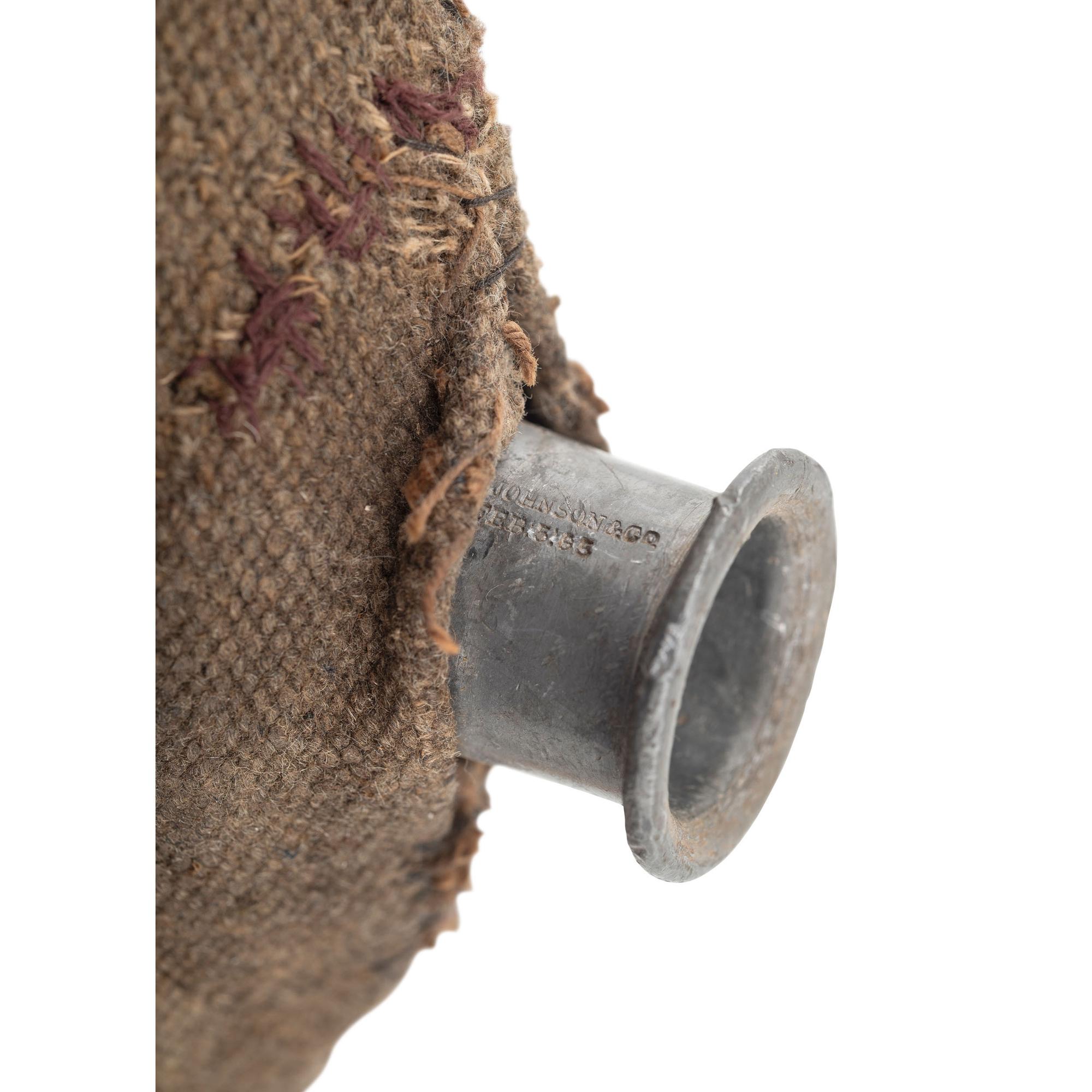 New York Depot US Model 1858 Smooth Side Canteen Maker Marked by J.C. Johnson