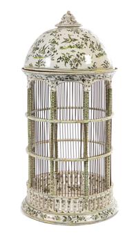 A Dutch Delft Birdcage Height 42 inches. — LATE 19TH/EARLY 20TH CENTURY