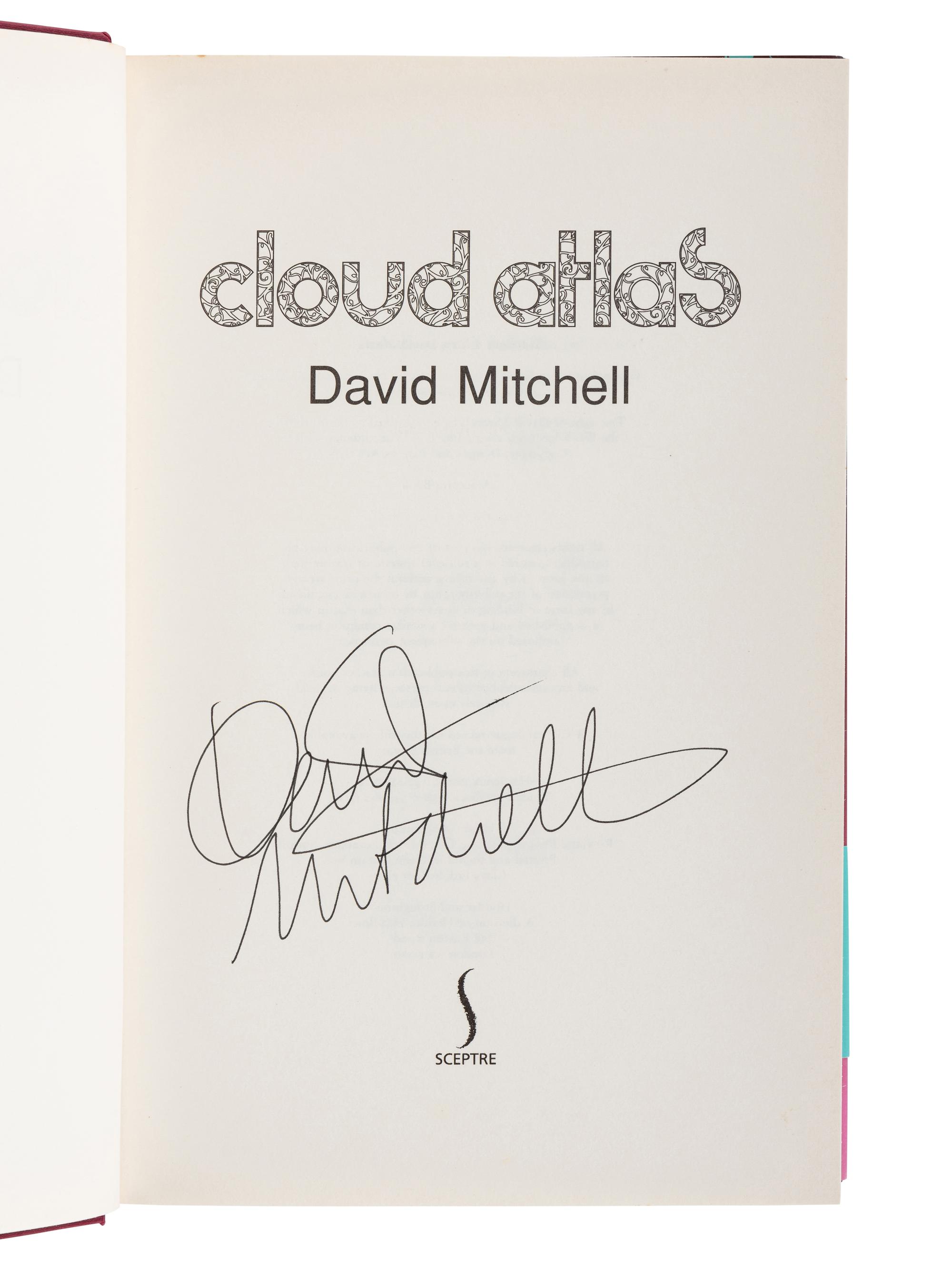 MITCHELL, David (b. 1969). Cloud Atlas. London: Sceptre, 2004.