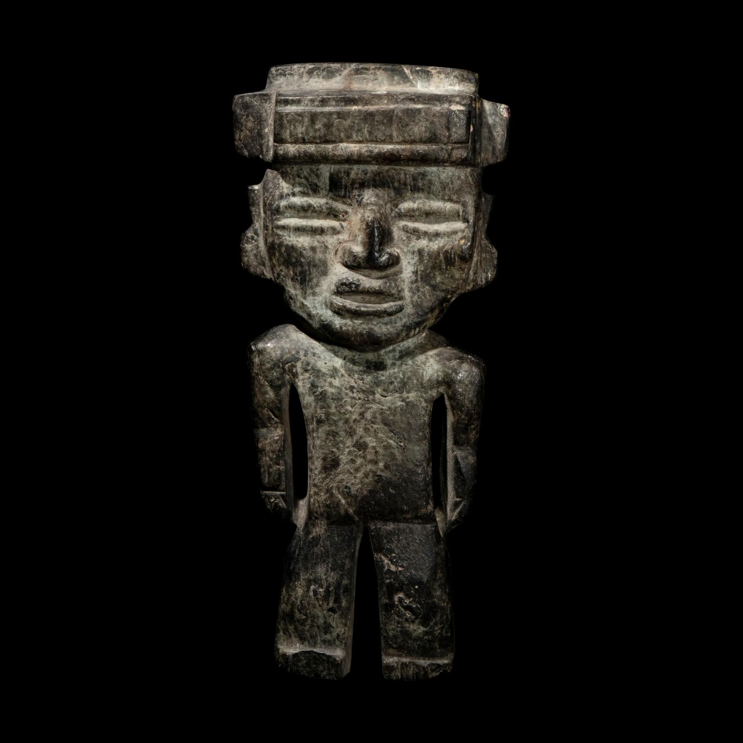 A Teotihuacan Greenstone Standing Figure
