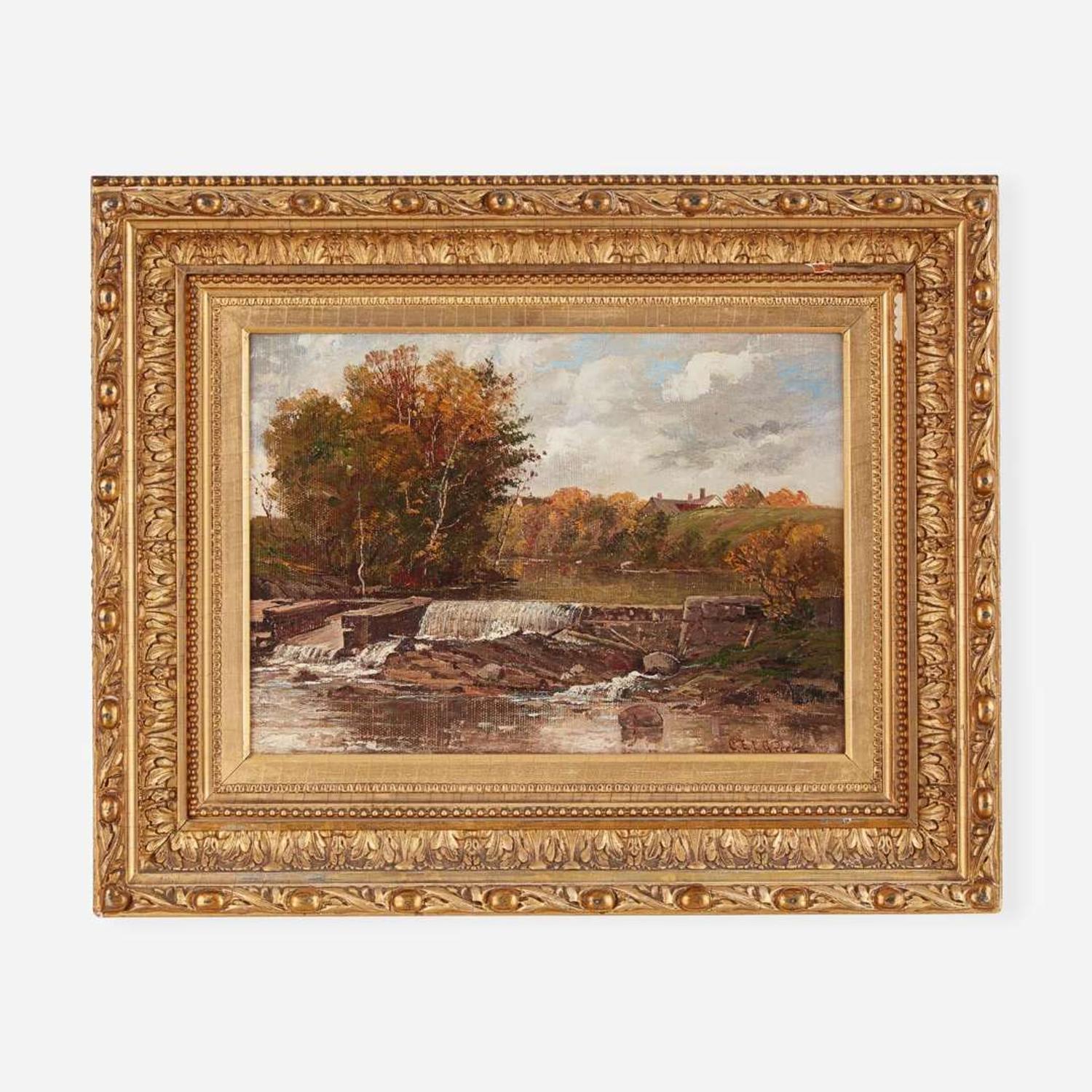 Charles Edwin Lewis Green (American, 1844–1915) River Landscape
