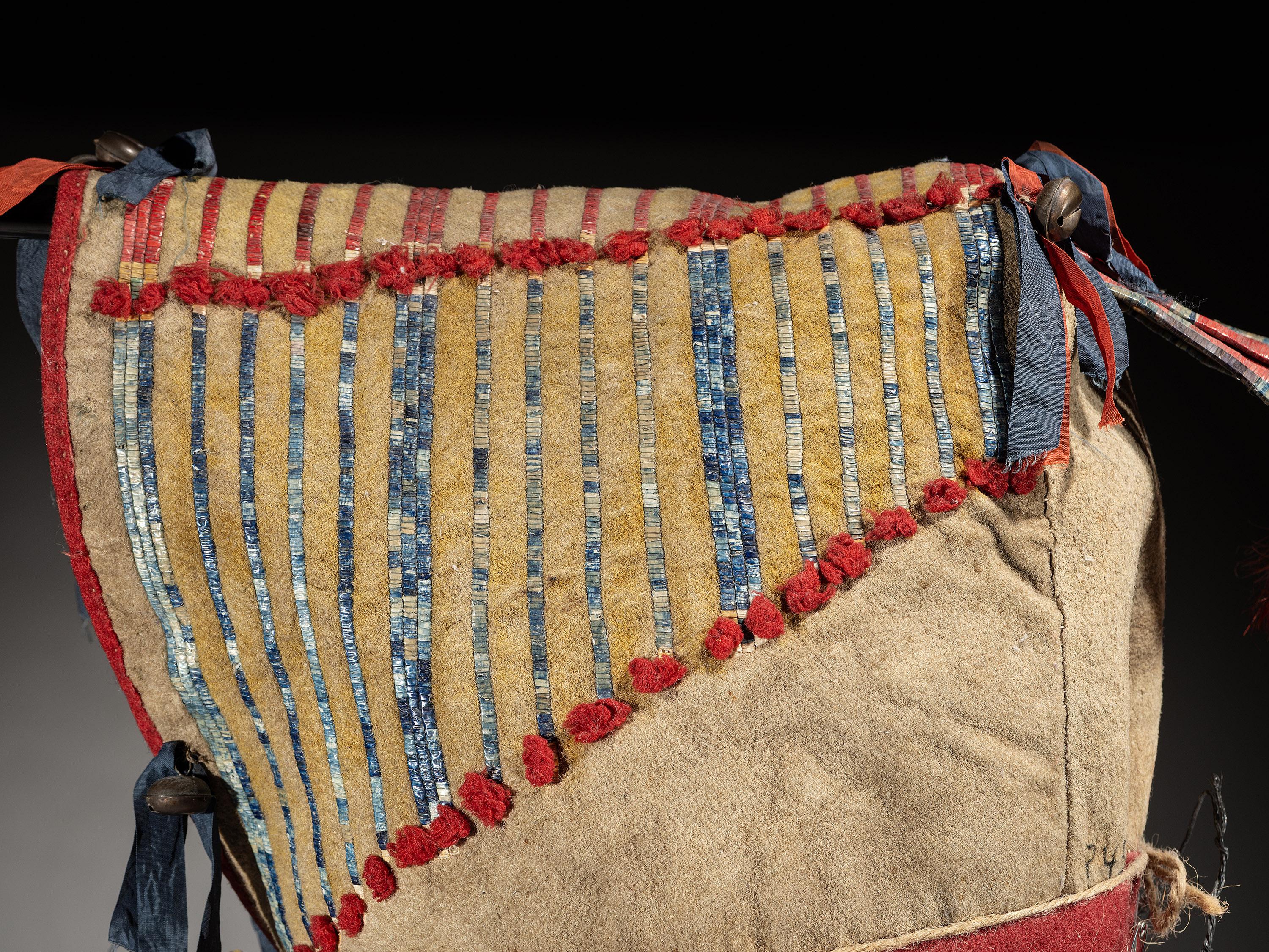 Cheyenne Quilled Buffalo Hide Cradle