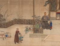 A Chinese Painting of a Scholar’s Studio, 19th Century — 清中期 行樂圖