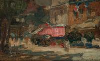 Shops on Boulevard Montparnasse, Paris , 1898