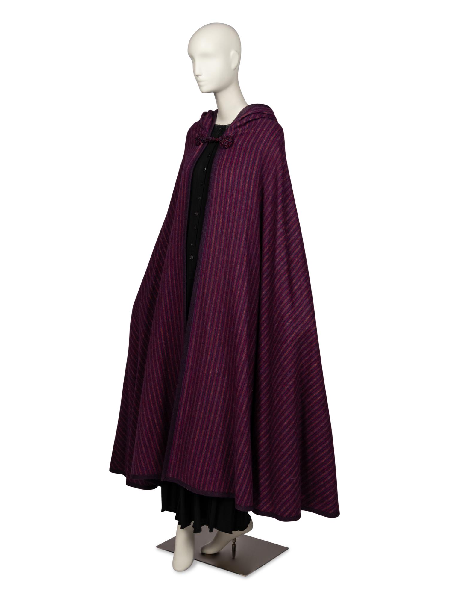 Saint Laurent Rive Gauche Wool Cape, 1970s
