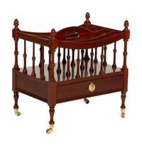 A Turned Mahogany Canterbury