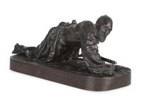 A Russian Bronze Figure of a Cossack