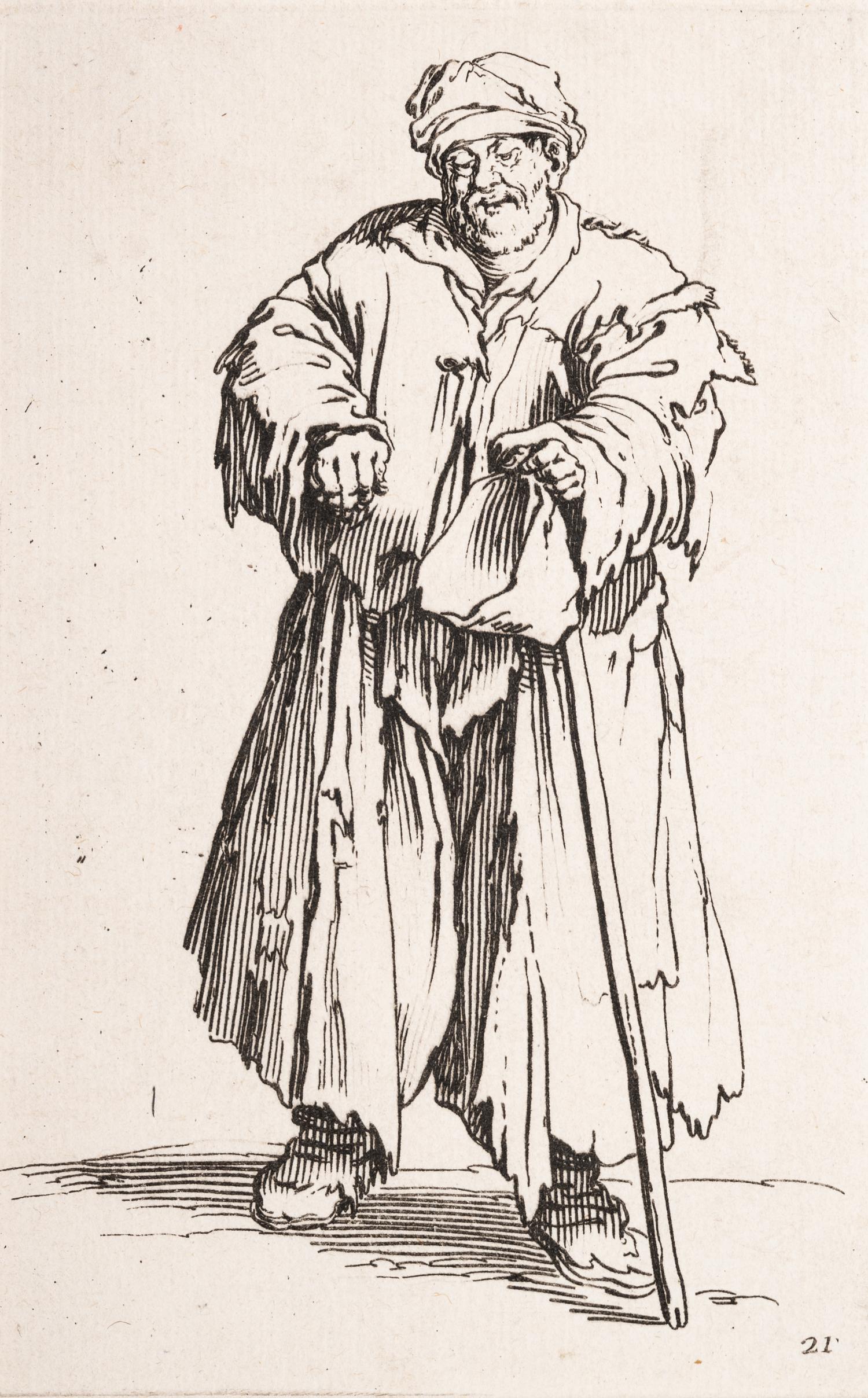 A Group of Five Engravings After Jacques Callot (French, 1592-1635)