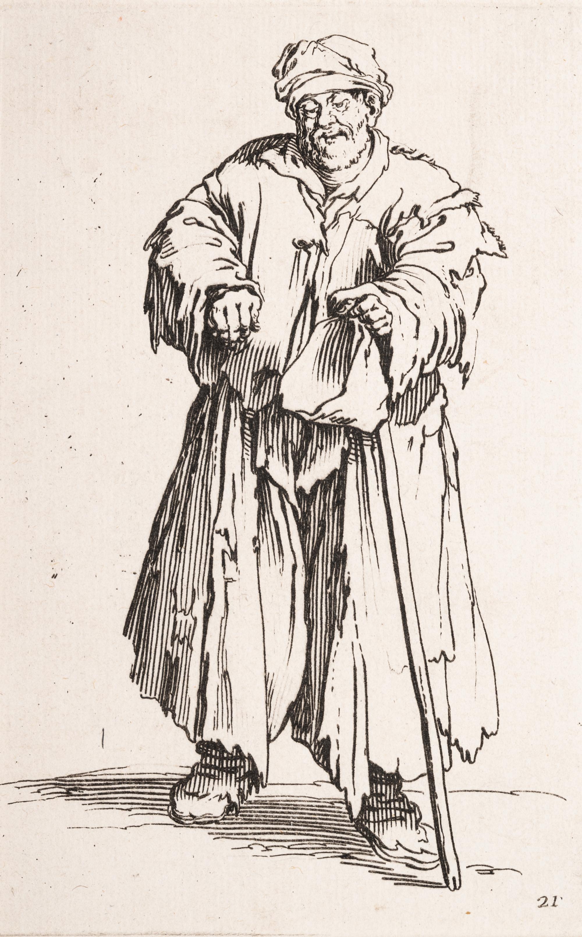 A Group of Five Engravings After Jacques Callot (French, 1592-1635)