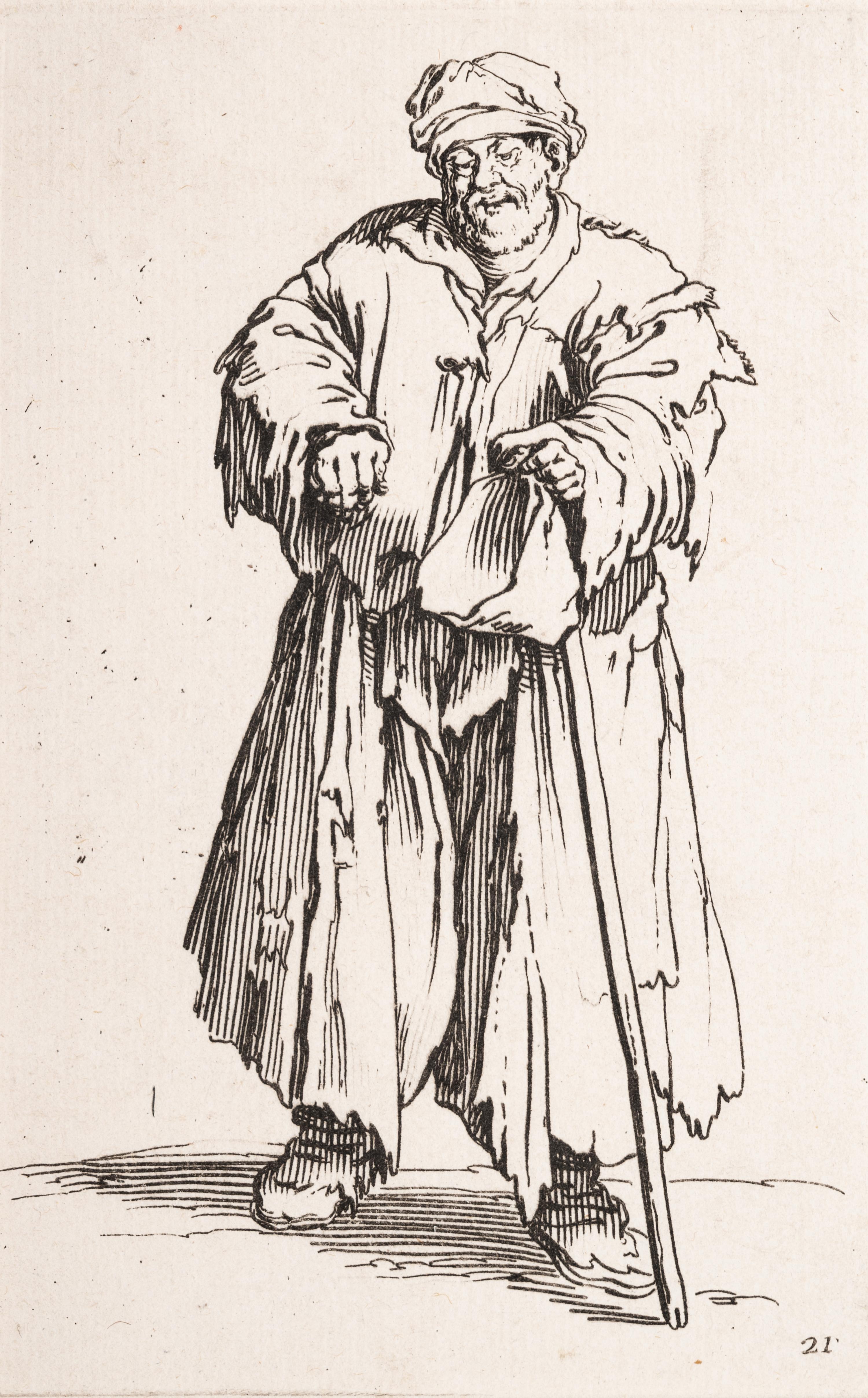 A Group of Five Engravings After Jacques Callot (French, 1592-1635)
