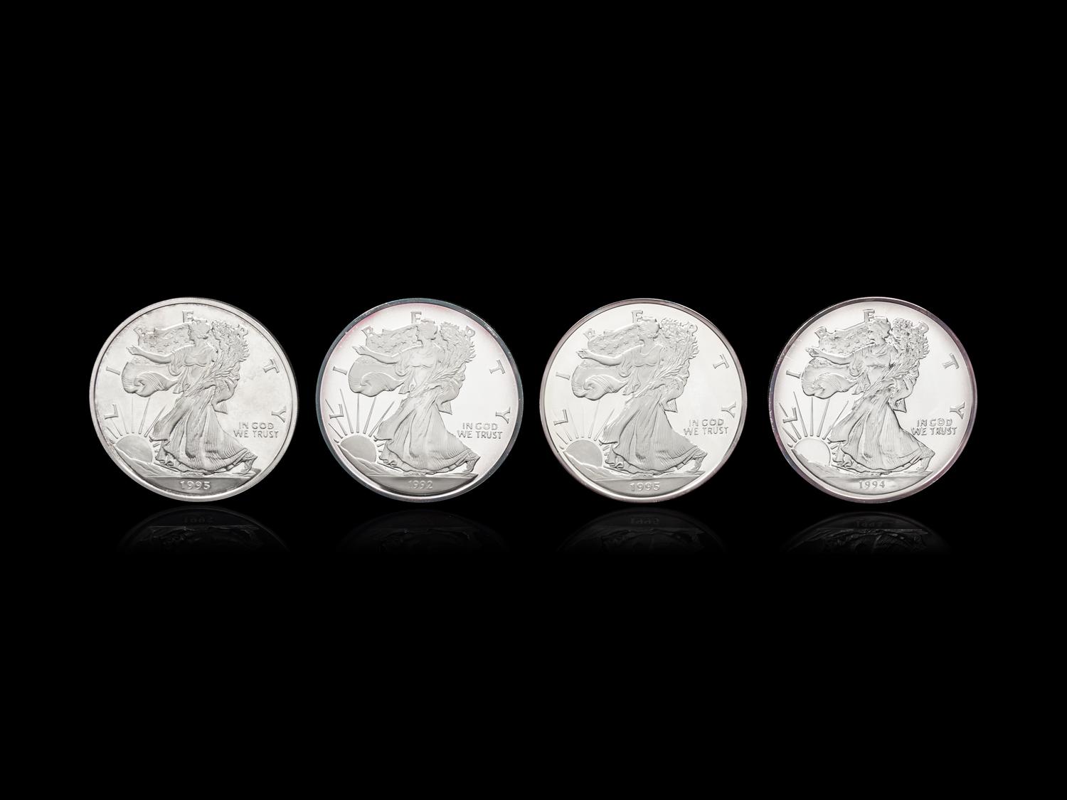 [PRIVATE ISSUE] Four 1/2-Pound Silver Rounds