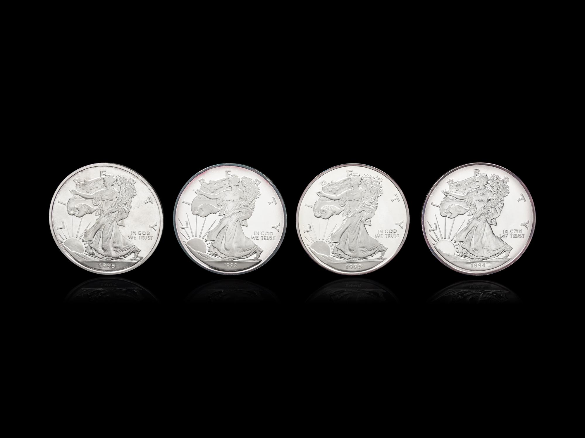 [PRIVATE ISSUE] Four 1/2-Pound Silver Rounds