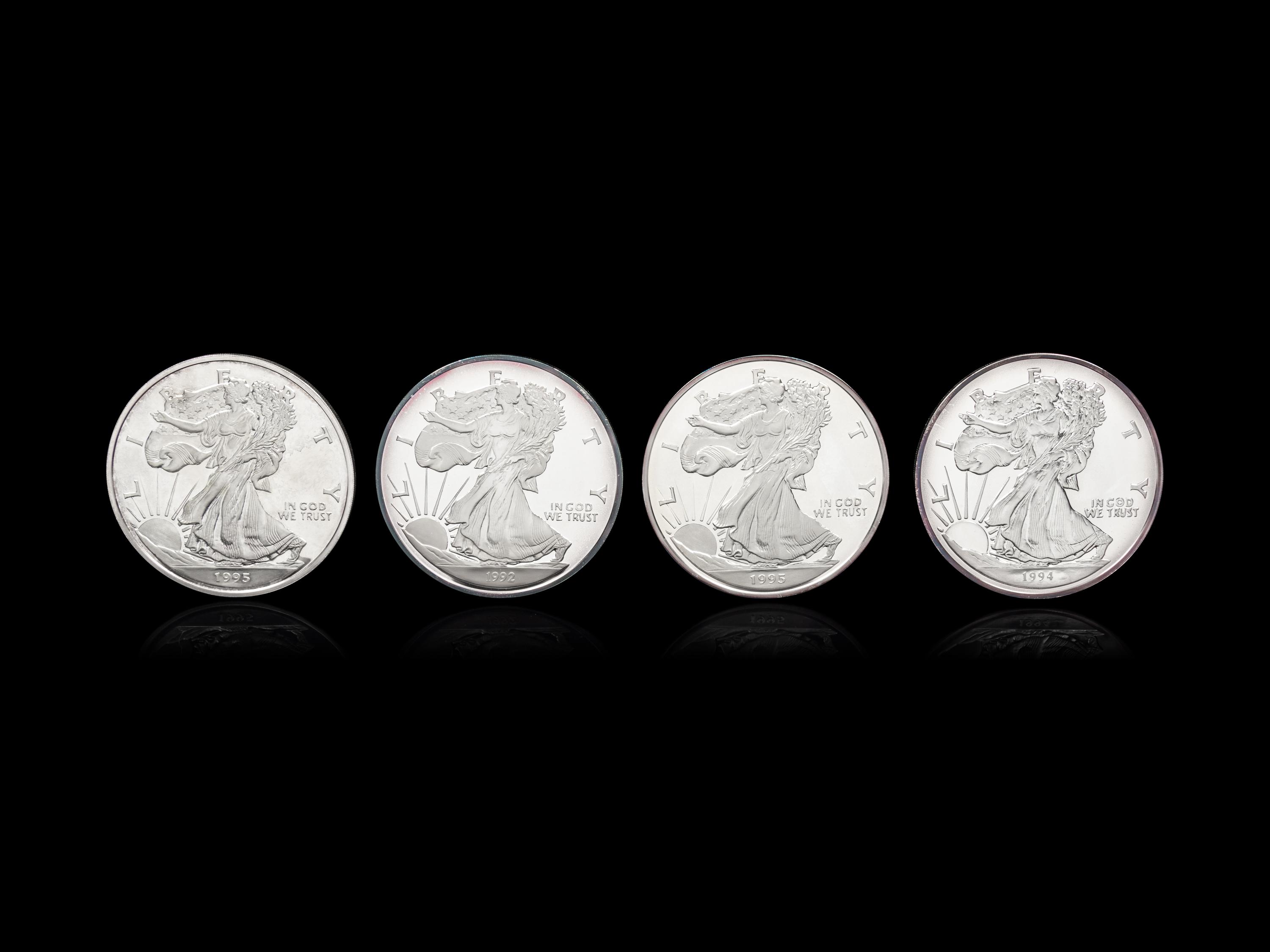 [PRIVATE ISSUE] Four 1/2-Pound Silver Rounds