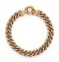 YELLOW GOLD AND PLATINUM BRACELET