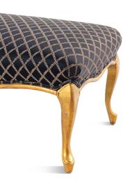 A Louis XV Style Gilt-Painted and Upholstered Bench