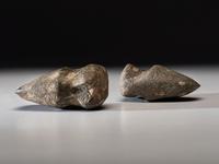 A Porphyry Full Groove Axe AND 3/4 Groove Axe
