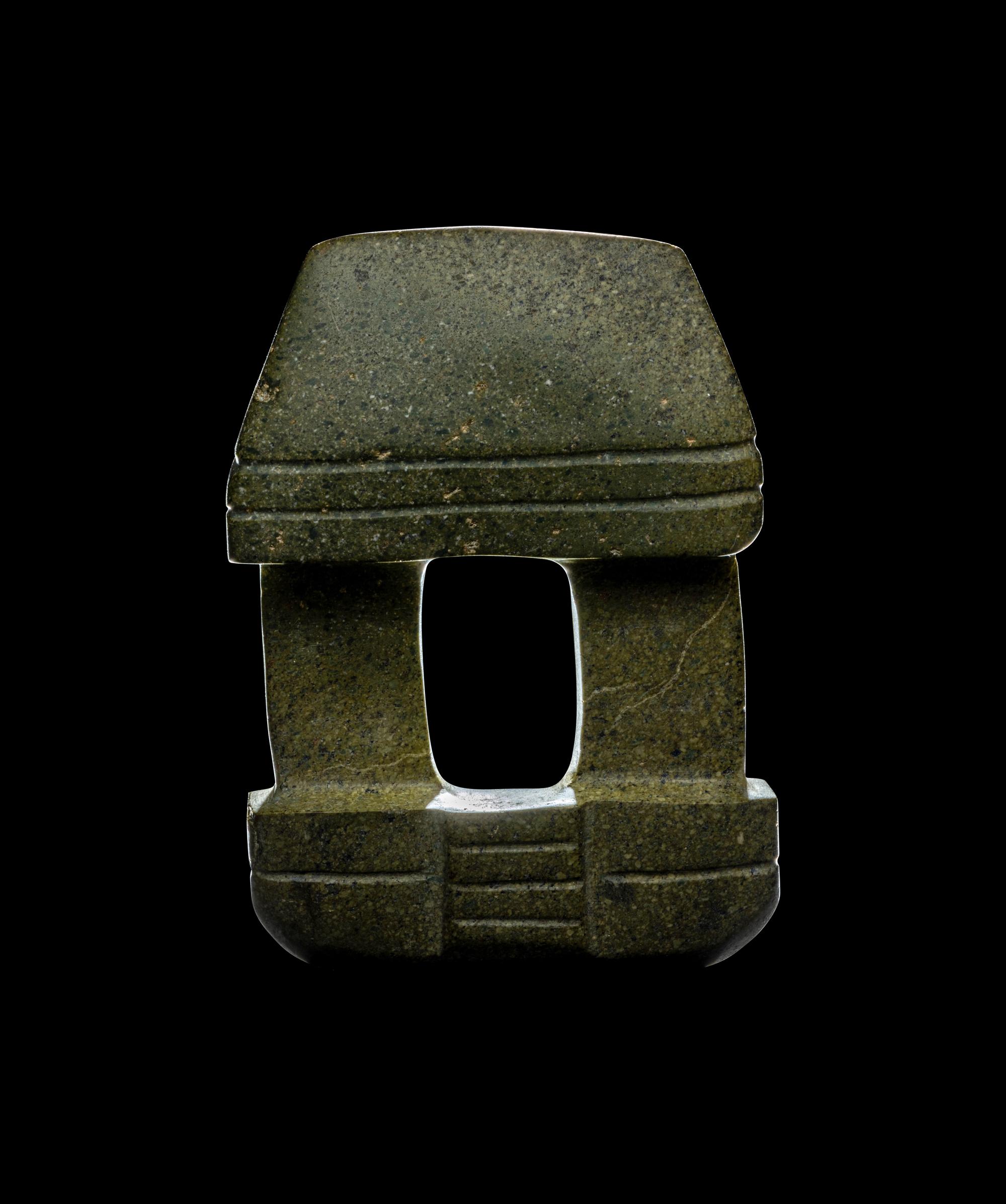 A Mezcala Diorite Temple Model