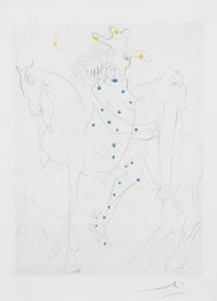 After Salvador Dali, (French, 1904-1989), Le Cheval de Picasso from Les Armours de Cassandre