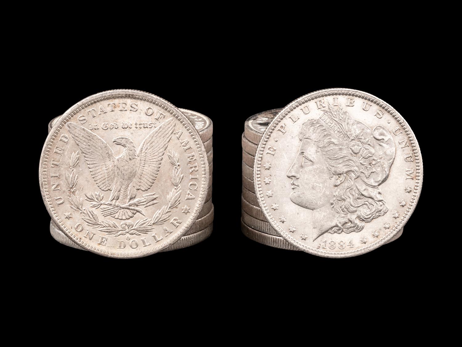 Twenty 1884-O Morgan $1 Coins
