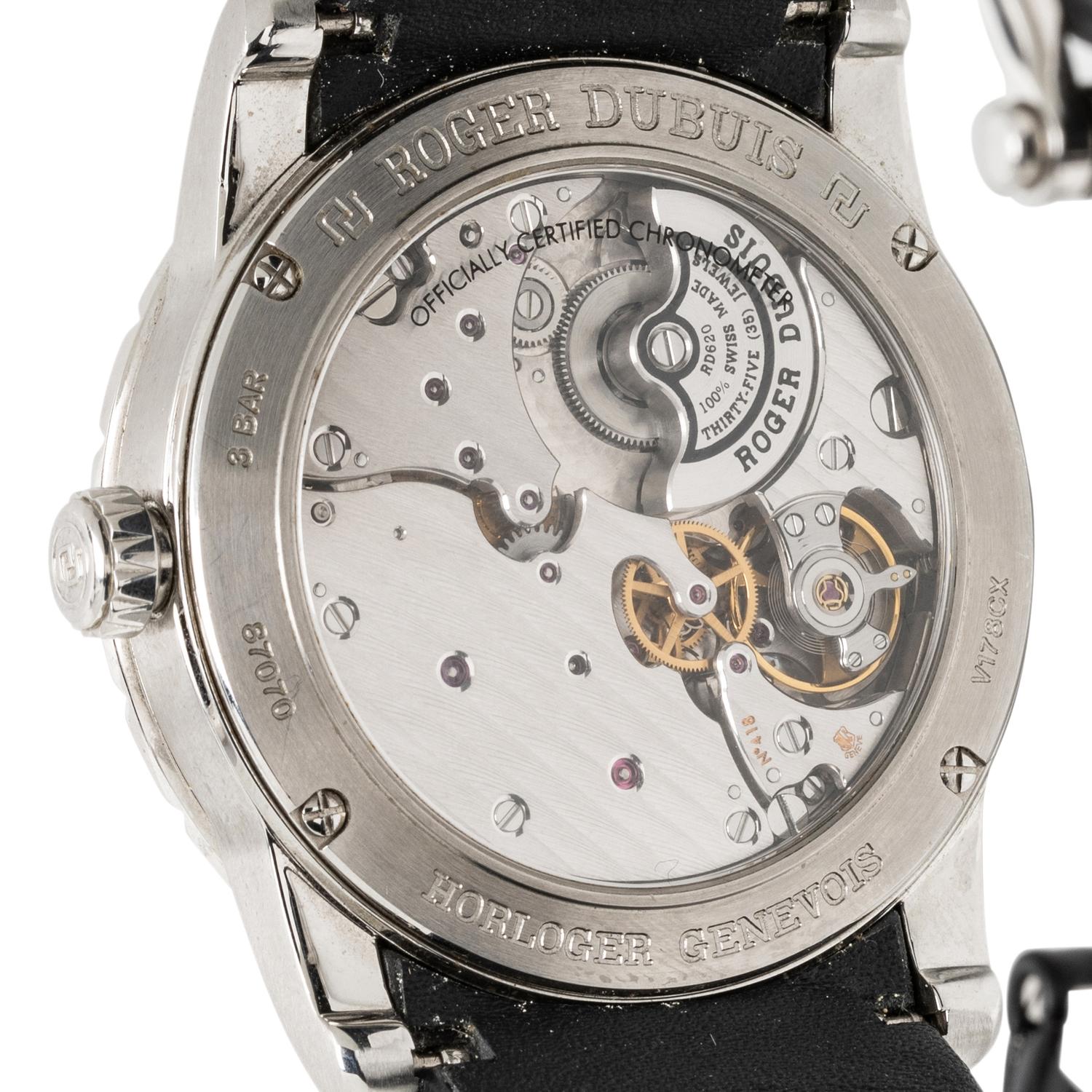 ROGER DUBUIS, 'EXCALIBUR' STAINLESS STEEL WATCH