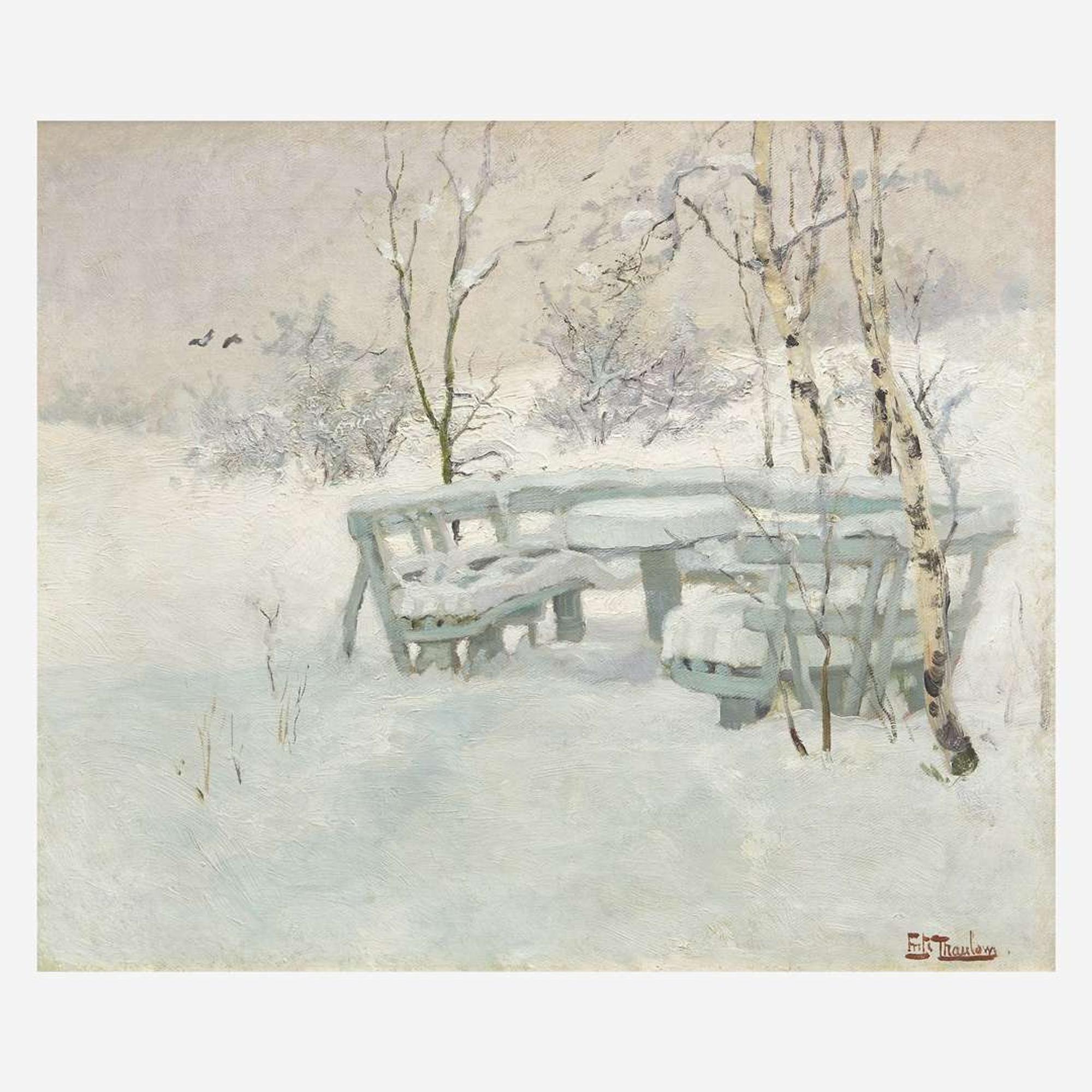 Frits Thaulow (Norwegian, 1847–1906) Winter Mantle (Hamburg)