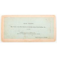 General George Custer and his Dog, Civil War Stereoview