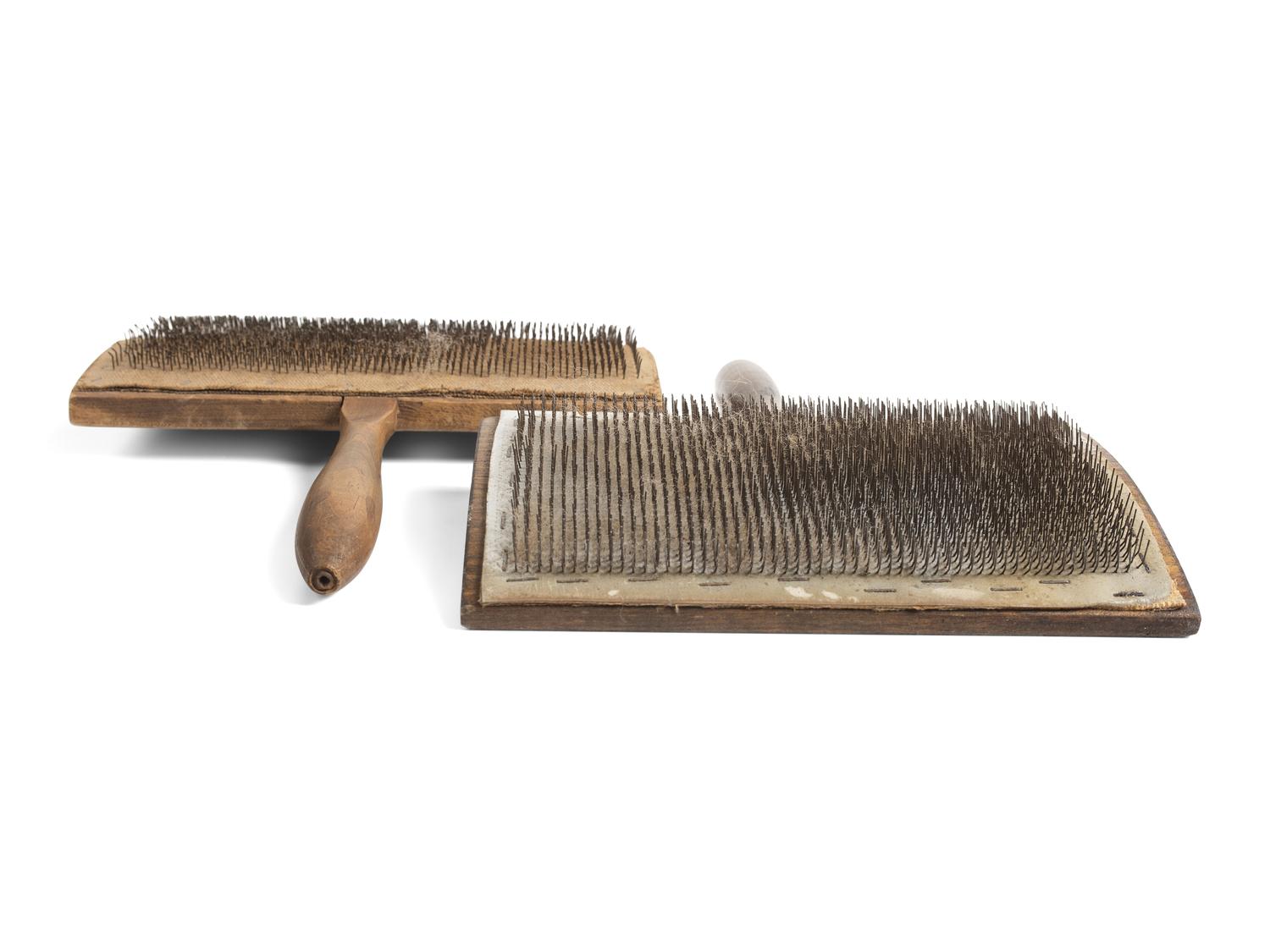 Pair of Wool Hand Carders